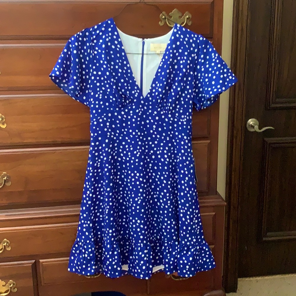 Mellóday Blue Polka Dot Dress